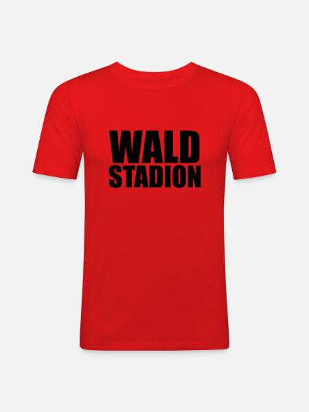 Waldstadion Frankfurt - Männer Slim Fit T-Shirt - Rot