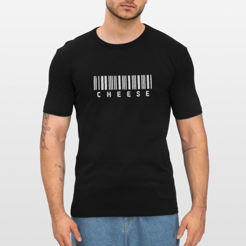 Code du fromage (code du fromage) T-shirt près du corps Homme