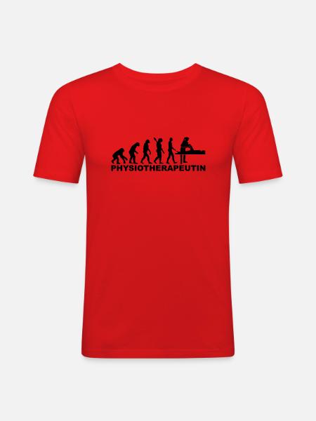 Physiotherapeutin - Männer Slim Fit T-Shirt - Rot
