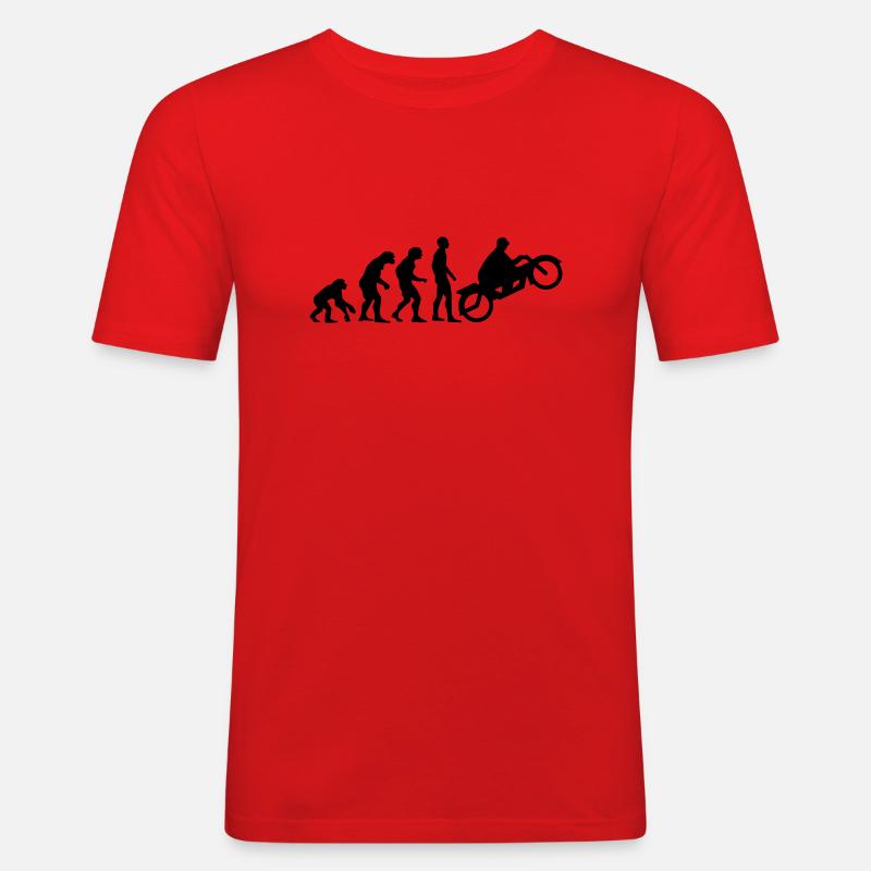 motor evolution 2 - Men's Slim Fit T-Shirt - red