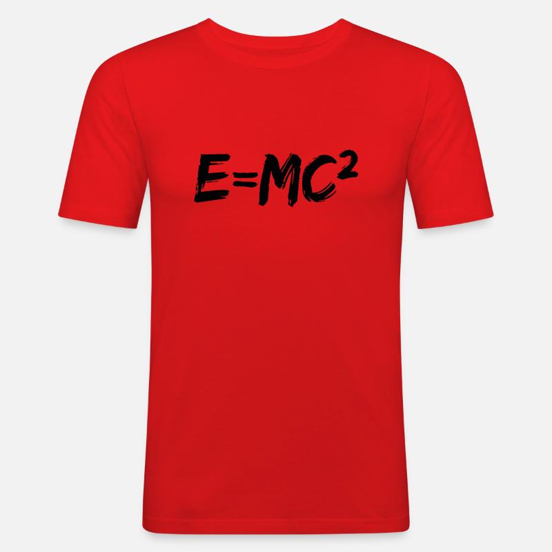formula relative equation - Men's Slim Fit T-Shirt - red