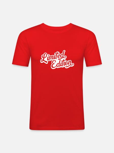 Limited Edition - Men's Slim Fit T-Shirt - red