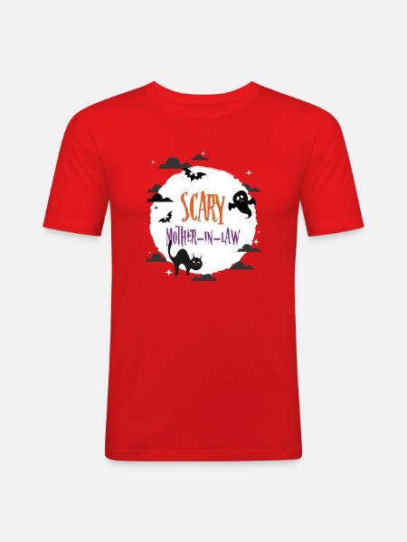 Belle-mère effrayante - T-shirt près du corps Homme - rouge