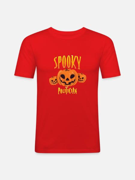 Spooky Politician - Men's Slim Fit T-Shirt - red