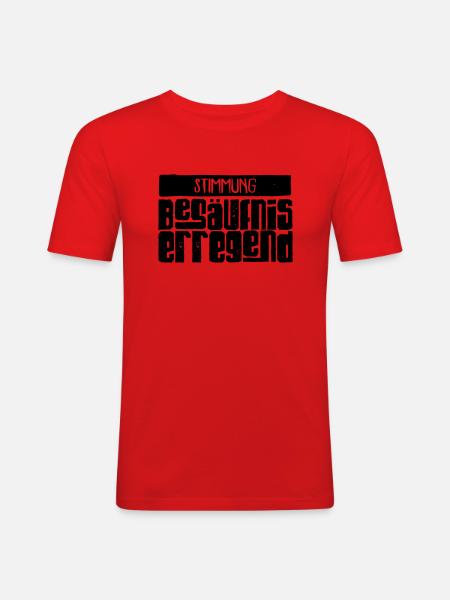 Stimmung: Besäufniserregend - Männer Slim Fit T-Shirt - Rot