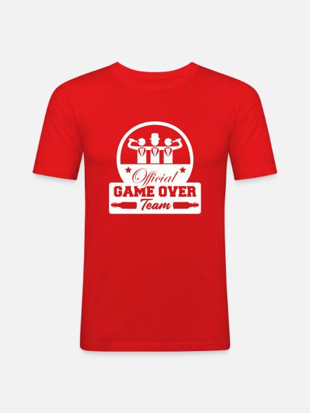 Official Game Over Team - Men's Slim Fit T-Shirt - red