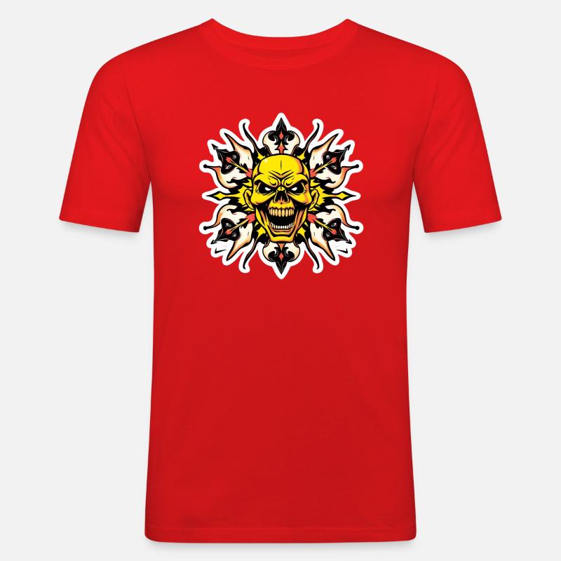 Fearless Nummer 005 - Männer Slim Fit T-Shirt - Rot