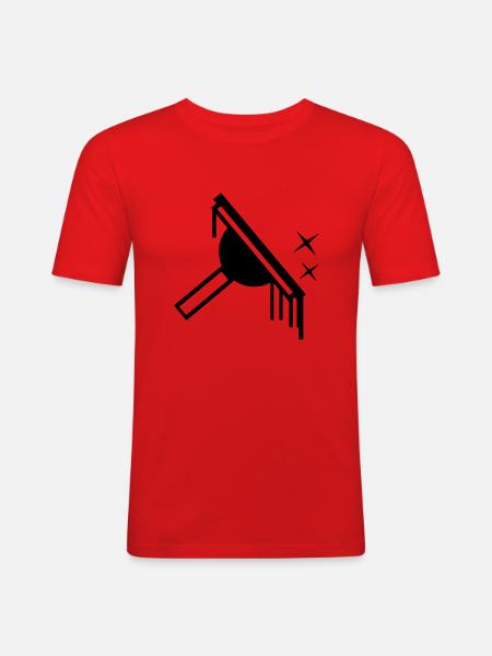 Fenster Reiniger Window Cleaner - Men's Slim Fit T-Shirt - red