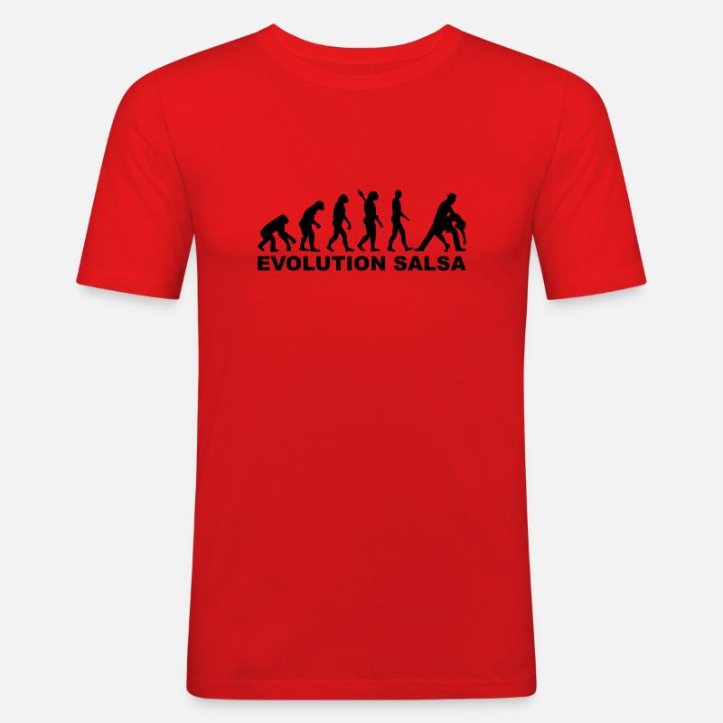 Evolution Salsa - Men's Slim Fit T-Shirt - red