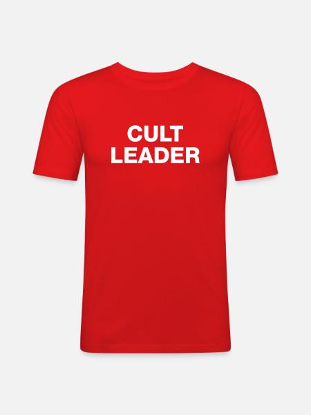 CULT LEADER - Men's Slim Fit T-Shirt - red