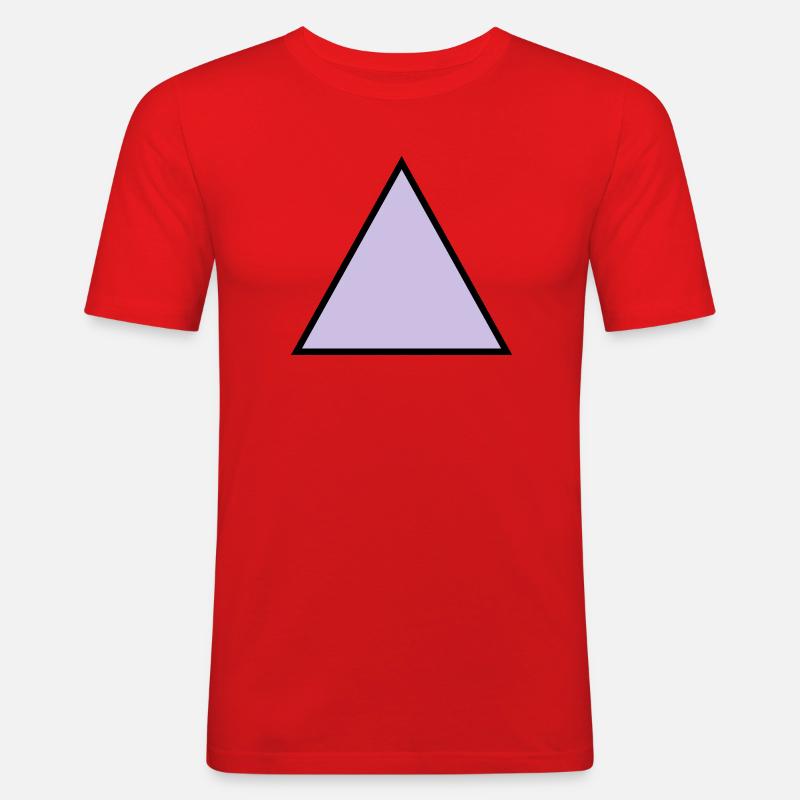 forme de triangle hippie triangle - T-shirt près du corps Homme - rouge