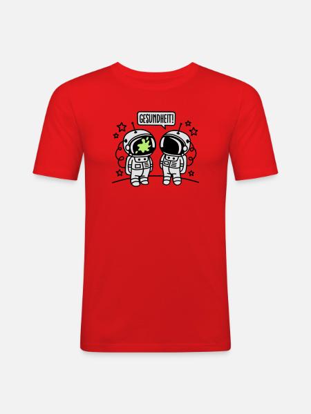 Gesundheit! - Men's Slim Fit T-Shirt - red