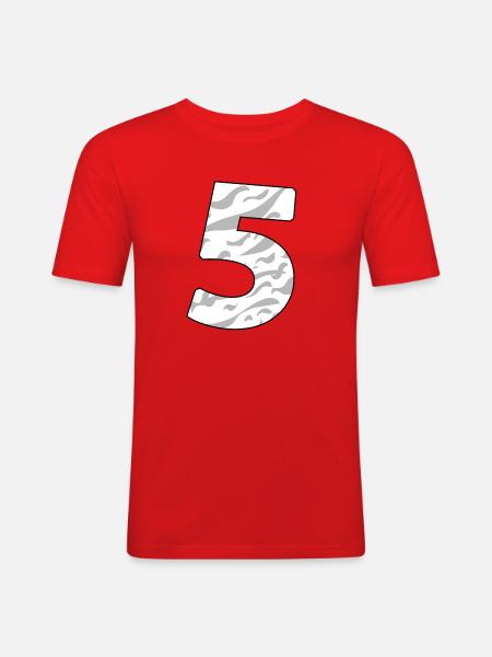5 - Men's Slim Fit T-Shirt - red