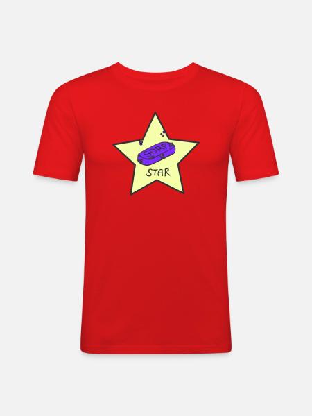 Soapstar - Men's Slim Fit T-Shirt - red