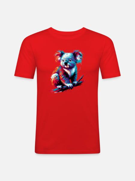 Koala - Men's Slim Fit T-Shirt - red