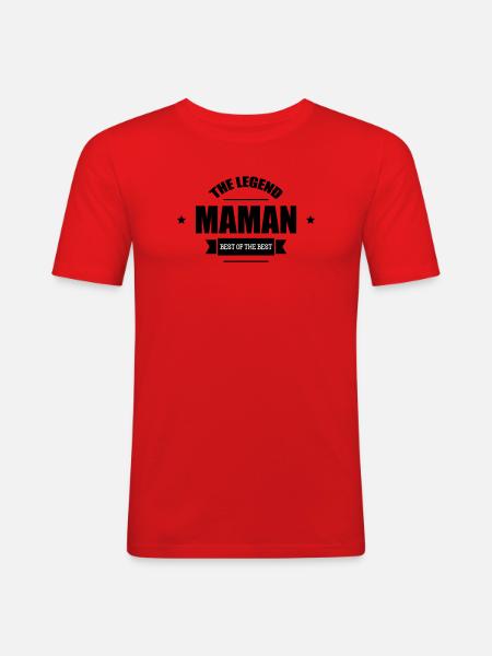 Mommy the Legend - Men's Slim Fit T-Shirt - red