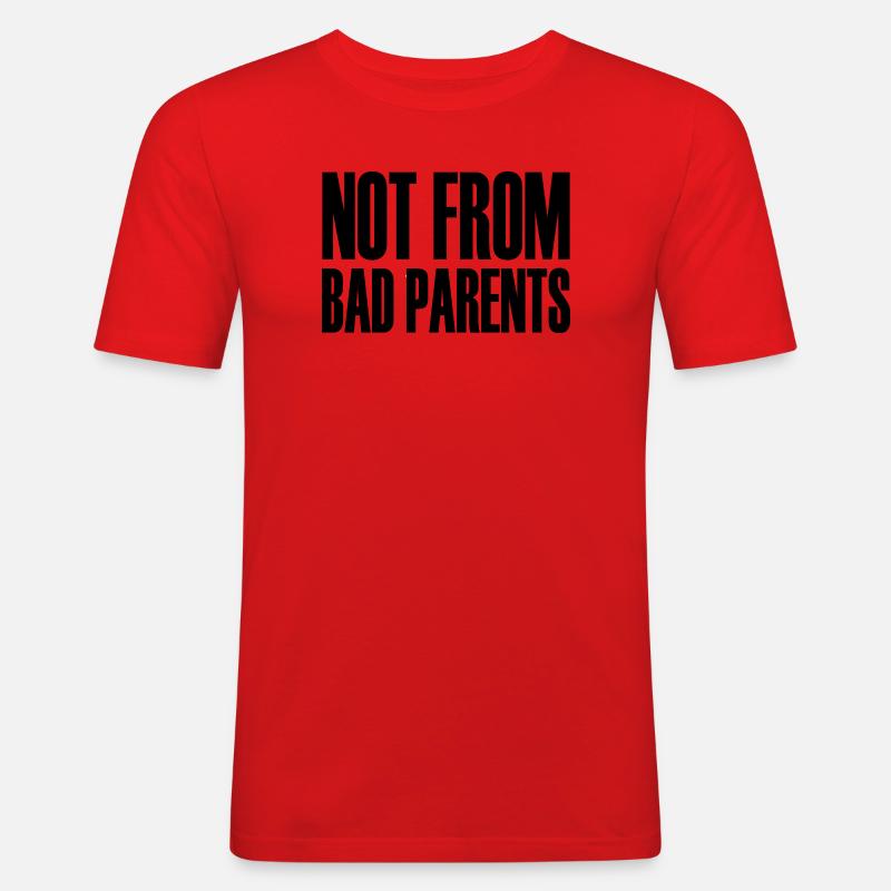 Nicht von schlechten Eltern - Männer Slim Fit T-Shirt - Rot