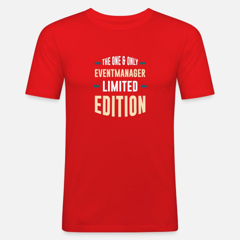 Eventmanager Limitierte Edition - Männer Slim Fit T-Shirt - Rot