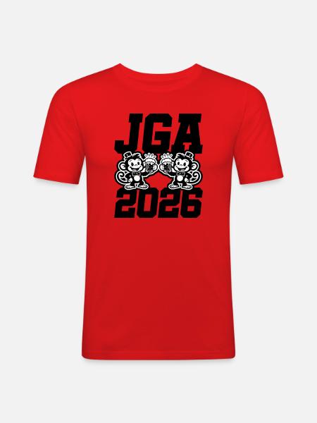 Jga 2026 Bachelor Party Monkeys - Men's Slim Fit T-Shirt - red