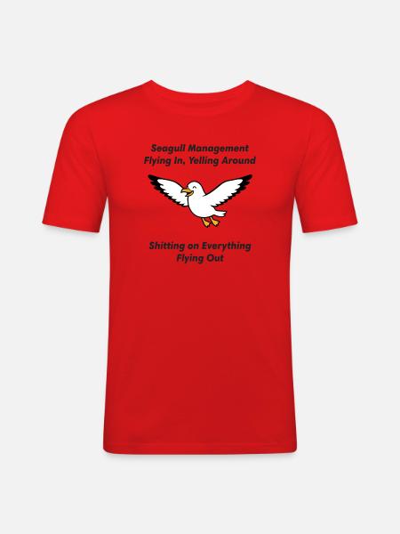 Seagull Management Chaos - Men's Slim Fit T-Shirt - red