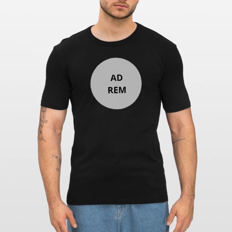 Text des Graukreis-Emblems Männer Slim Fit T-Shirt