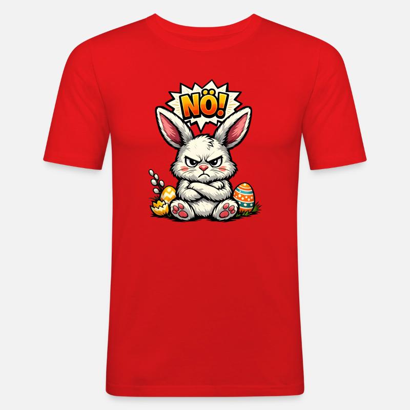 Lower Austrian Bunny Easter Gift - Men's Slim Fit T-Shirt - red