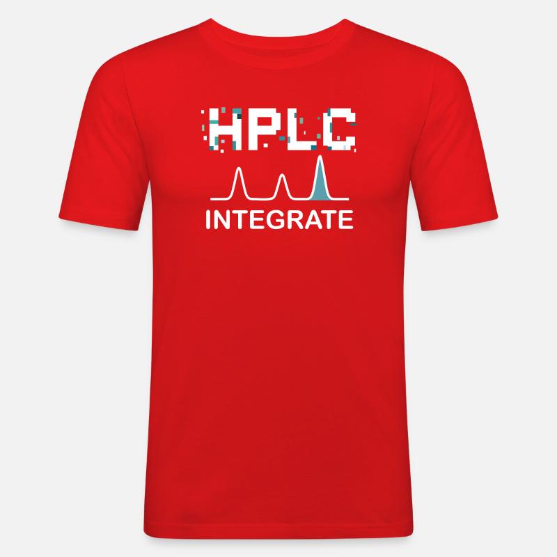 HPLC Integrate Performance Liquid Chromatography - Männer Slim Fit T-Shirt - Rot