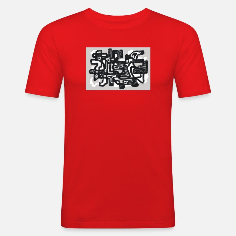 Small Turns - Men's Slim Fit T-Shirt - red