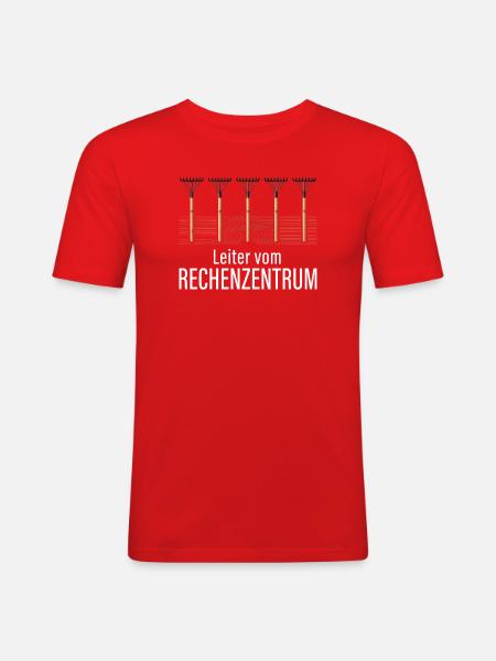 Rechenzentrum Gärtner Garten Gartenarbeit - Männer Slim Fit T-Shirt - Rot