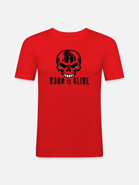 Né pour planer - T-shirt près du corps Homme - rouge