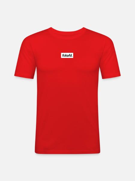 fckafd no afd alternative germany democracy - Men's Slim Fit T-Shirt - red