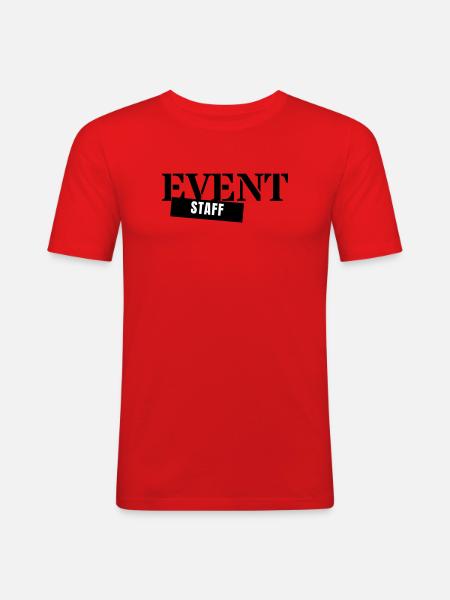Event Staff - Crew Personnel Event Team - Men's Slim Fit T-Shirt - red