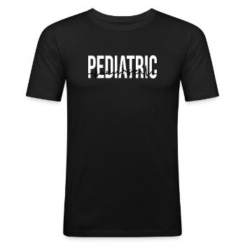 Kinderkrankenschwestern - Männer Slim Fit T-Shirt - Schwarz - Vorne - Nik (191cm)