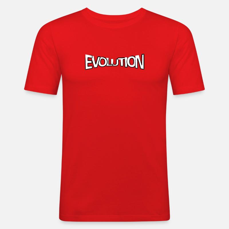 Revendication d’évolution - T-shirt près du corps Homme - rouge
