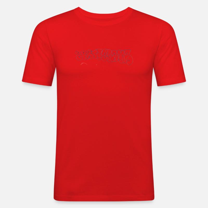 Bratislava Bubble - Men's Slim Fit T-Shirt - red