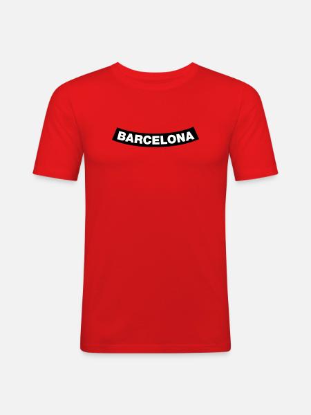 Barcelona Chapter Element (JGA MC-Rocker-Design) - Men's Slim Fit T-Shirt - red