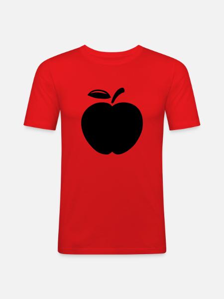 apple__1f1 - Männer Slim Fit T-Shirt - Rot