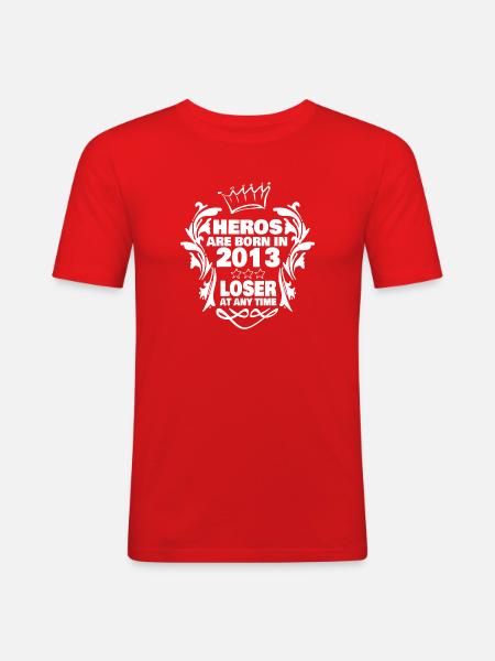 2013 - Men's Slim Fit T-Shirt - red