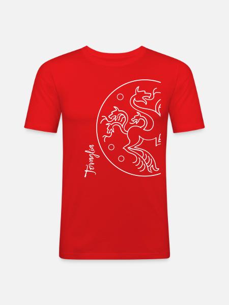 Chimera 03 - Männer Slim Fit T-Shirt - Rot