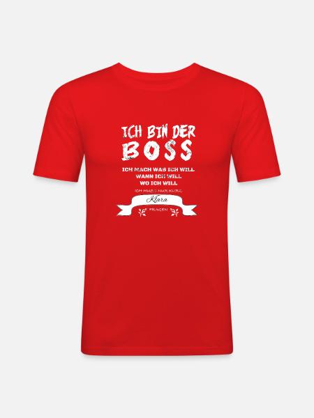 Geschenk Klara - Männer Slim Fit T-Shirt - Rot
