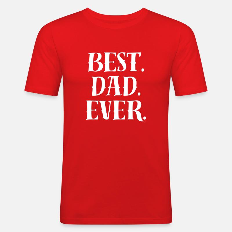 Best Dad Statement - Men's Slim Fit T-Shirt - red