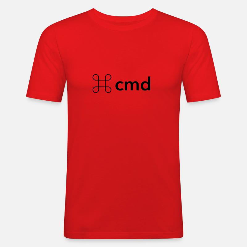 commande de commande - T-shirt près du corps Homme - rouge