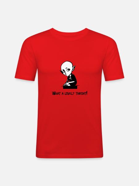 What A Lovely Throat! - Men's Slim Fit T-Shirt - red