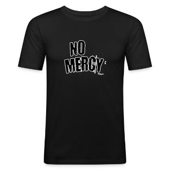 Pas de pitié - T-shirt près du corps Homme - noir - Devant - Nik (191cm)
