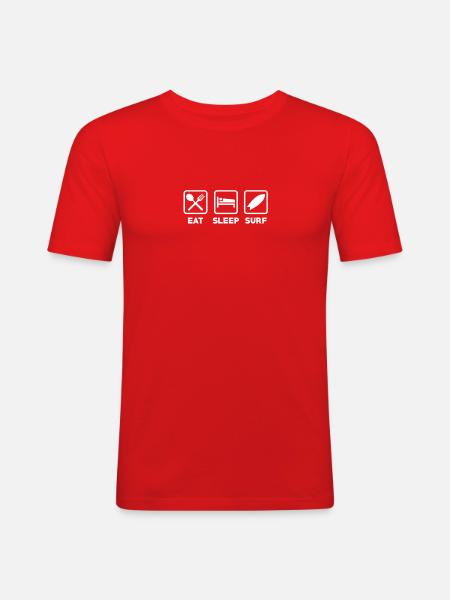 surfer - Men's Slim Fit T-Shirt - red