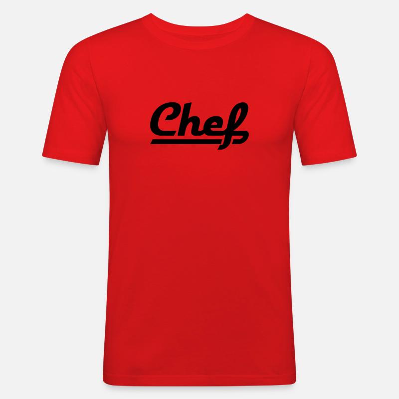 Chef - Men's Slim Fit T-Shirt - red
