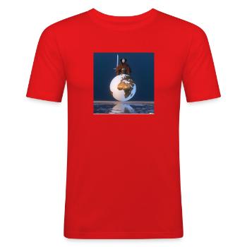 Knights of Light and Earth for children, boys and girls - Men's Slim Fit T-Shirt - red - Front - Jaron (178cm)