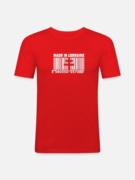 Made in Lorraine II - Men's Slim Fit T-Shirt - red