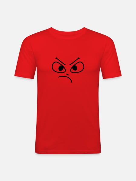 grantler - Männer Slim Fit T-Shirt - Rot
