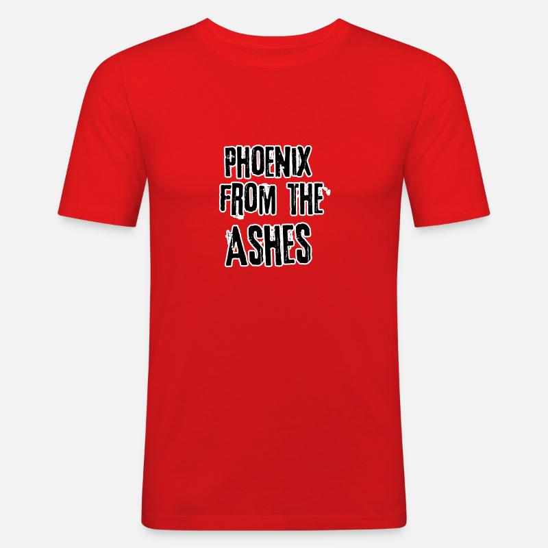 Phoenix from the ashes - Männer Slim Fit T-Shirt - Rot